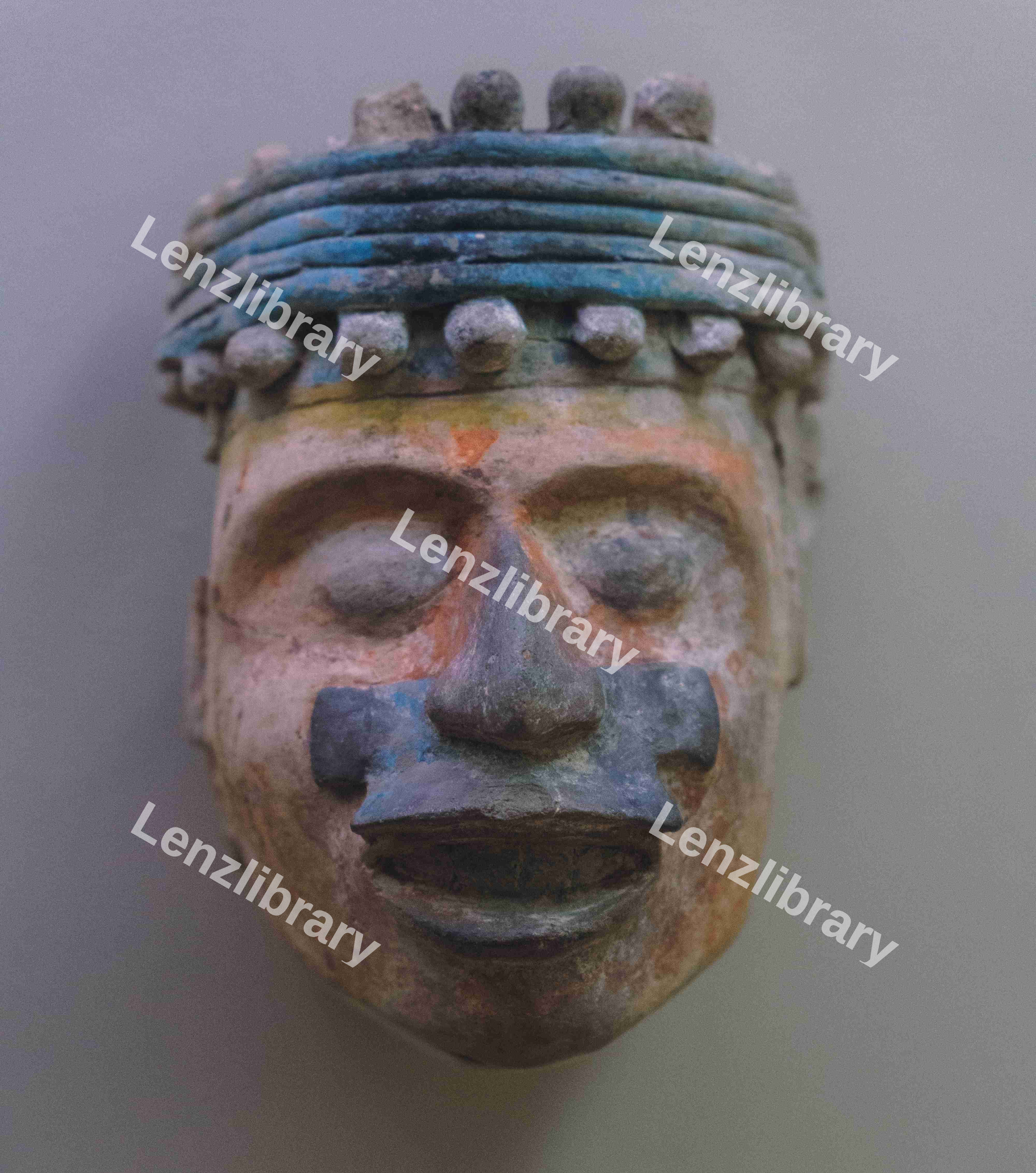 Mayan Mask Sculpture 3